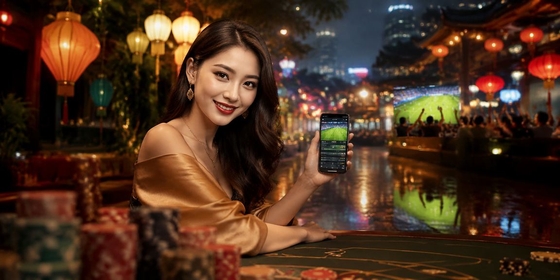 Người dùng Huế truy cập 16pr trên điện thoại tại chợ đêm